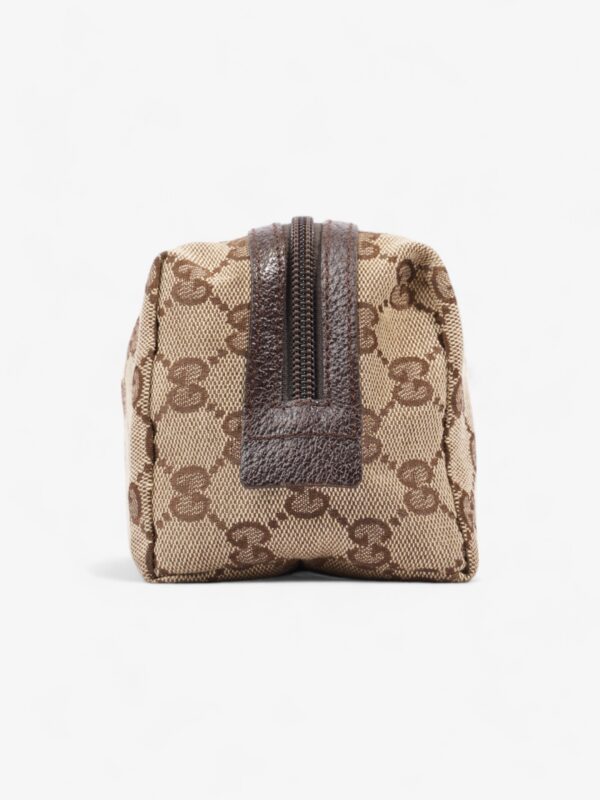Gucci Cosmetic Pouch Beige And Ebony GG Supreme Canvas | Luna Bags