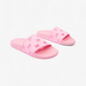 Gucci GG Sliders Pink Rubber EU 38 UK 5 | Luna Bags