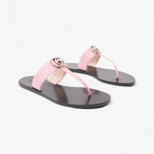 Gucci GG Marmont Sandals Pink Leather EU 38.5 UK 5.5 | Luna Bags