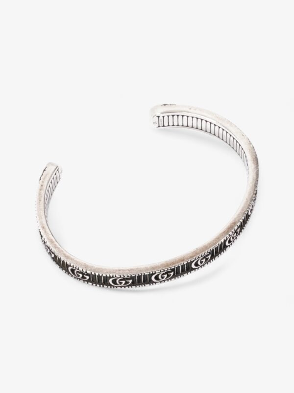 Gucci Bracelet with Double G Silver Silver Sterling 17 | Luna Bags