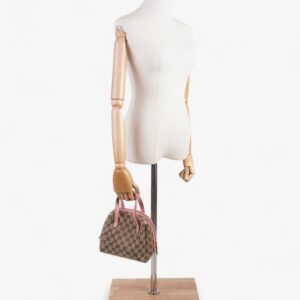 Gucci Dome Bag GG Supreme / Pink Canvas Mini | Luna Bags