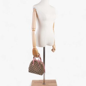 Gucci Dome Bag GG Supreme / Pink Canvas Mini | Luna Bags