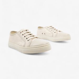 Gucci GG Low Top Sneaker Cream Canvas EU 38 UK 5 | Luna Bags