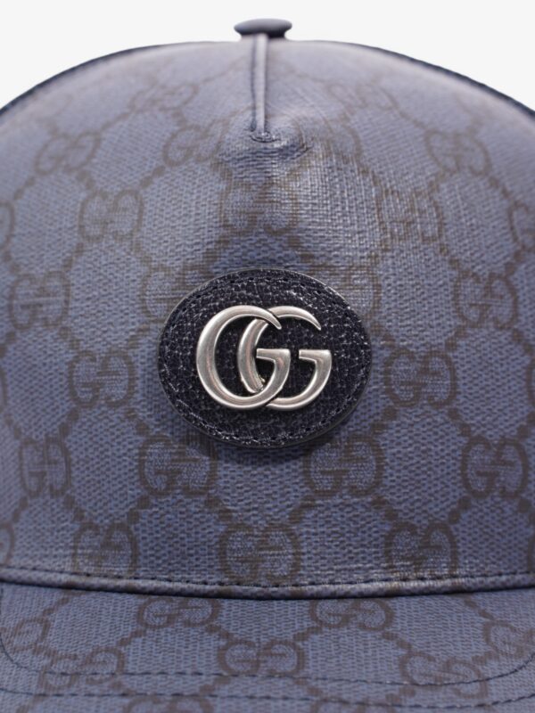 Gucci GG Baseball Cap GG Supreme / Navy Blue Cotton Large | Luna Bags