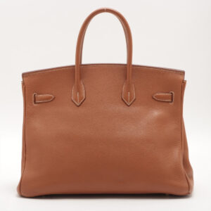 ITEM 13 - Hermes Birkin 35 Togo Gold Stamp E Square (2001) | Luna Bags