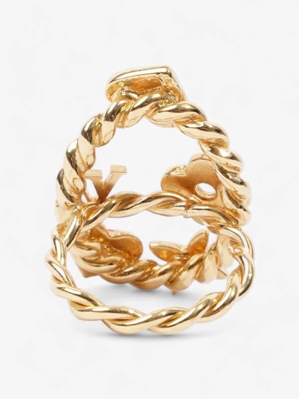 Louis Vuitton Monogram Sweet Ring Gold / Orange / Pink Brass L (Circumference - 51mm) | Luna Bags