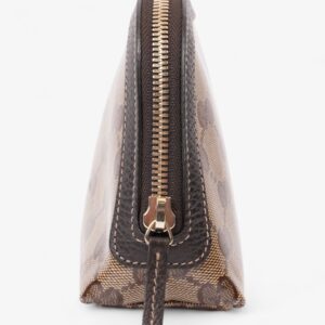 Gucci GG Cosmetic Bag GG Supreme / Brown Canvas | Luna Bags