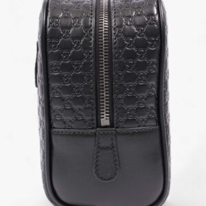 Gucci GG Wash Bag GG Supreme / Black Leather | Luna Bags