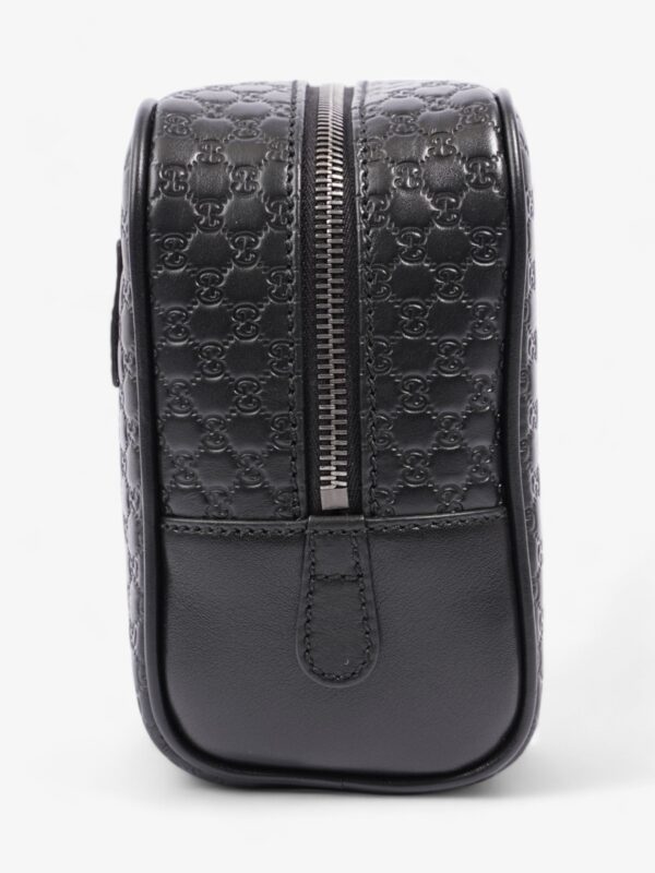 Gucci GG Wash Bag GG Supreme / Black Leather | Luna Bags