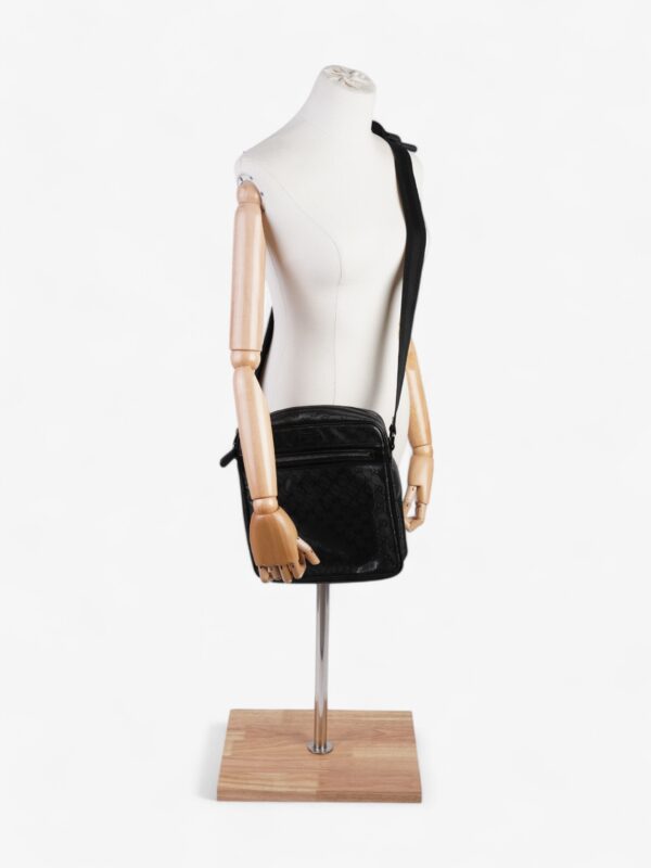 Gucci GG Imprime Messenger Black Coated Canvas | Luna Bags
