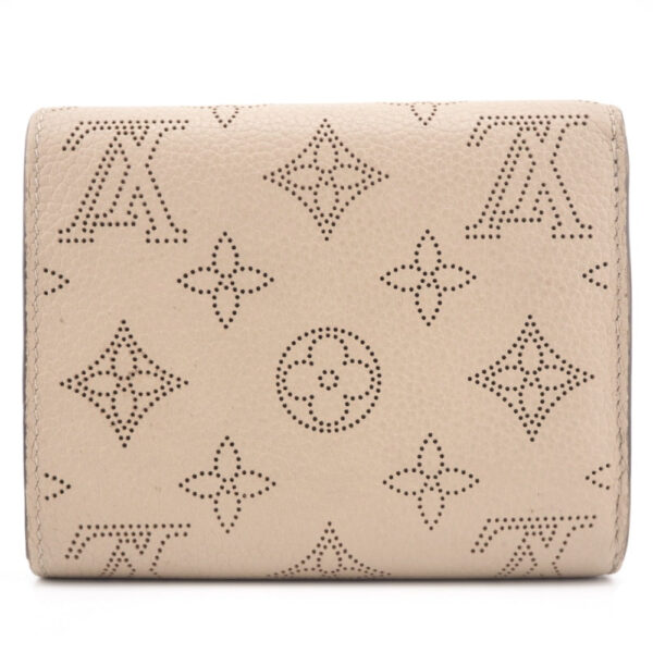 LOUIS VUITTON Bifold Wallet M62542 leather beige Mahina Portefeuille Iris Compact | Luna Bags