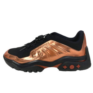 LOUIS VUITTON sneakers Leather, Fabric Pink gold 21 years Millennium line 6 | Luna Bags