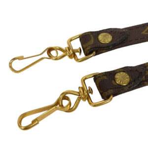 LOUIS VUITTON Shoulder strap leather Brown Monogram Old model Women Used | Luna Bags