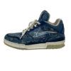 LOUIS VUITTON sneakers FD0270 Denim, Leather blue Monogram denim 7 1/2 | Luna Bags - Image 15