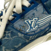 LOUIS VUITTON sneakers FD0270 Denim, Leather blue Monogram denim 7 1/2 | Luna Bags - Image 3