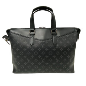 LOUIS VUITTON Briefcase M40566 leather black Monogram Eclipse Explorer | Luna Bags