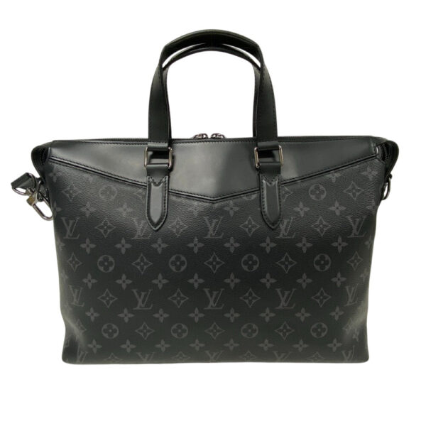 LOUIS VUITTON Briefcase M40566 leather black Monogram Eclipse Explorer | Luna Bags