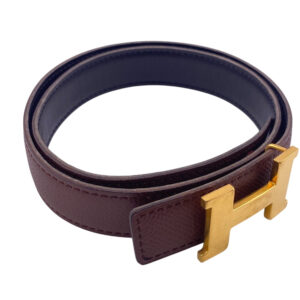HERMES belt leather Brown 1 Mini Constance H Belt Women Used | Luna Bags