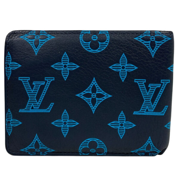 LOUIS VUITTON Bifold Wallet M82323 Monogram Navy Monogram shadow Portefeuille Multibble | Luna Bags