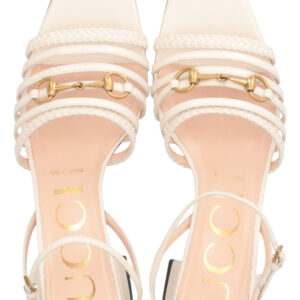 GUCCI Horsebit Flats Leather White | Luna Bags