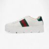 Gucci Ace Platform Sneakers White  / Green / Red Leather EU 35.5 UK 2.5 | Luna Bags - Image 2