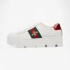 Gucci Ace Platform Sneakers White  / Green / Red Leather EU 35.5 UK 2.5 | Luna Bags - Image 4