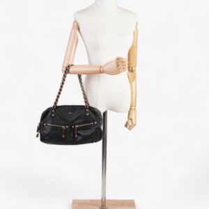 Gucci Gucci Capri Chain Black Leather | Luna Bags