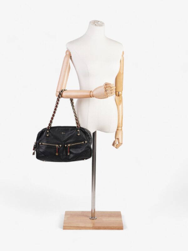 Gucci Gucci Capri Chain Black Leather | Luna Bags