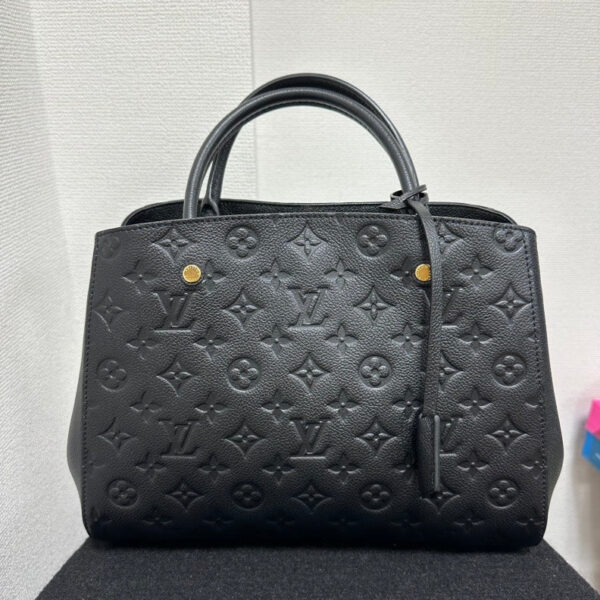 Louis Vuitton Monogram Empreinte Montaigne MM Bag,Black,Leather | Luna Bags