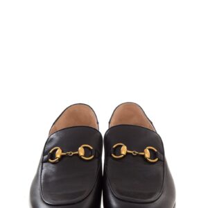 Gucci Black Horsebit & Rhinestone Detail Loafers SZ 41.5 | Luna Bags