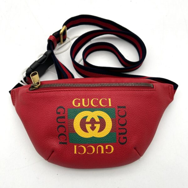 Gucci Red Leather Logo Belt Bag Gucci LA33160 | Luna Bags