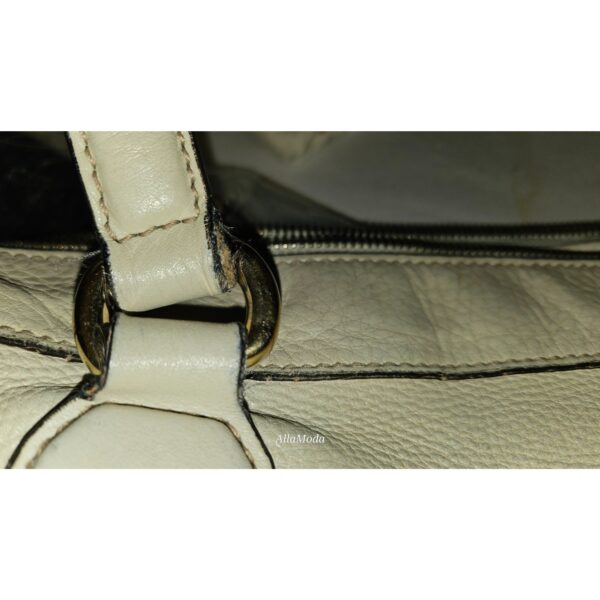 Gucci Soho Ivory Leather Satchel with XL Tassel & Strap | Luna Bags