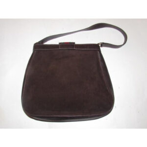 Gucci Jackie Bag Vintage Ophidia Large Dark Brown Suede And Leather With A Red And Green Canvas Stri | Luna Bags