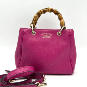 Gucci Small Bamboo Shopper Tote - Pink Totes, Handbags LA9582 | Luna Bags