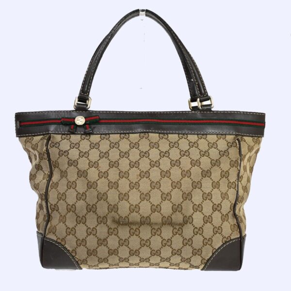 Gucci Gg Pattern Sherry Shoulder Tote | Luna Bags