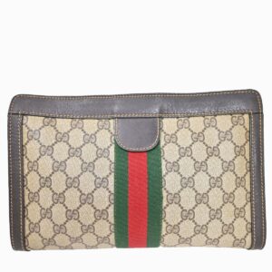 Gucci Parfums Gg Pattern Sherry Clutch | Luna Bags