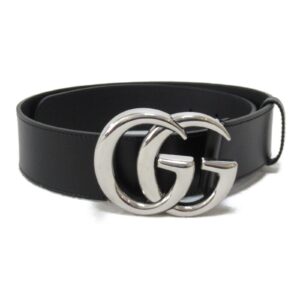 Gucci Wide Belt G Leather Black New | Luna Bags