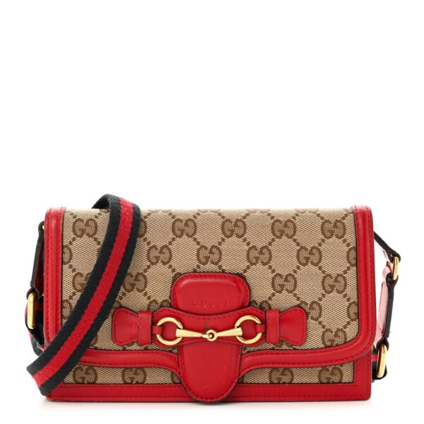 Gucci Lady Web Convertible Wallet Beige | Luna Bags