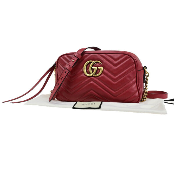 Gucci Gg Logo Marmont Chain Small | Luna Bags