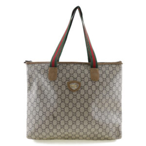Gucci Tote Bag Sherry Beige/Red-Green Gg | Luna Bags