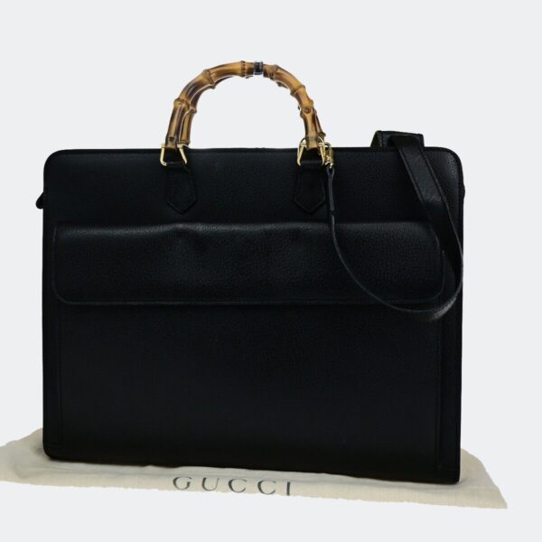 Gucci Logo Bamboo 2Way Business Shoulder | Luna Bags