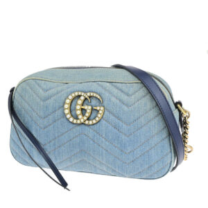Gucci Gg Marmont Pearl Small Chain | Luna Bags