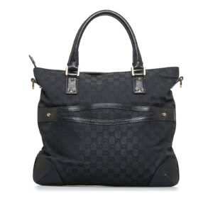 Gucci Gg Black Canvas Fabric | Luna Bags