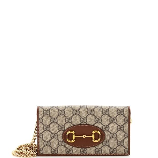 Gucci Horsebit Chain Wallet Gg Coated | Luna Bags