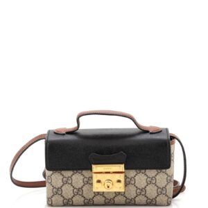 Gucci Padlock Top Handle Bag Gg Coated | Luna Bags