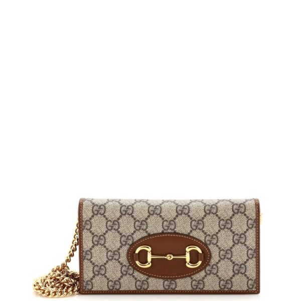 Gucci Horsebit Chain Wallet Gg Coated | Luna Bags