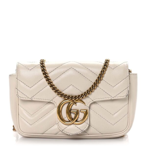 Gucci Calfskin Matelasse Super Mini Gg | Luna Bags