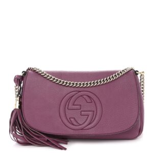 Gucci Pebbled Calfskin Medium Soho Flap | Luna Bags