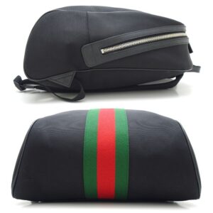 Gucci Backpack Sherry Line Canvas Black | Luna Bags