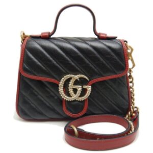 Gucci Handbag Gg Marmont Mini Top Handle | Luna Bags